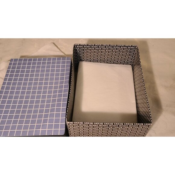 VINTAGE RODO Italy Black Satin Evening Clutch Rhinestone Crystal Clasp Minaudier - Picture 16 of 16